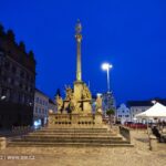 Morový sloup na náměstí Republiky v Plzni