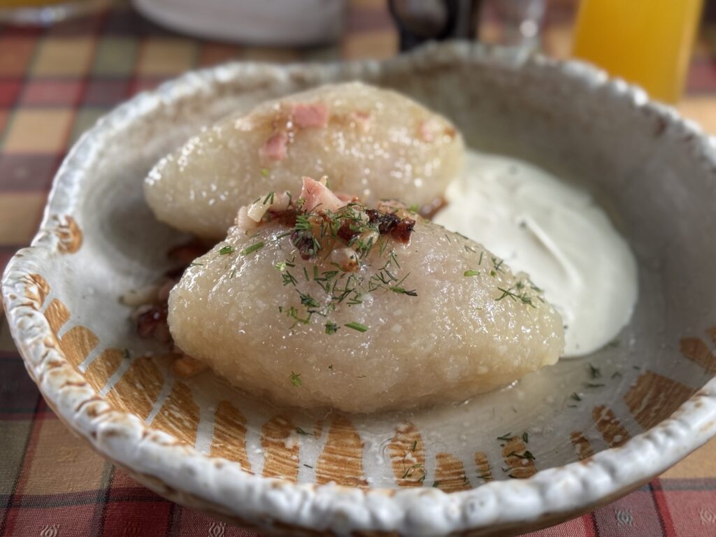 Jako hlavní chod nemohlo následovat nic jiného než cepelíny