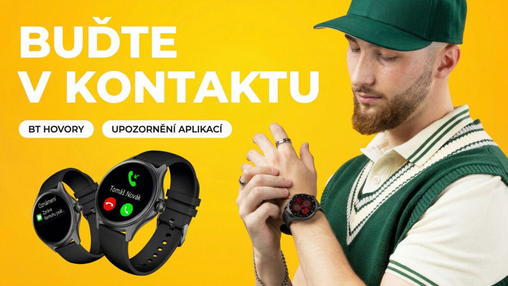 Díky integrovanému mikrofonu a reproduktoru můžete přes hodinky rovnou telefonovat