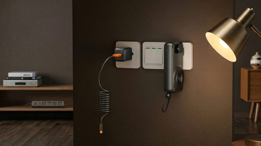 Powerbanku lze přímo připojit do elektrické zásuvky