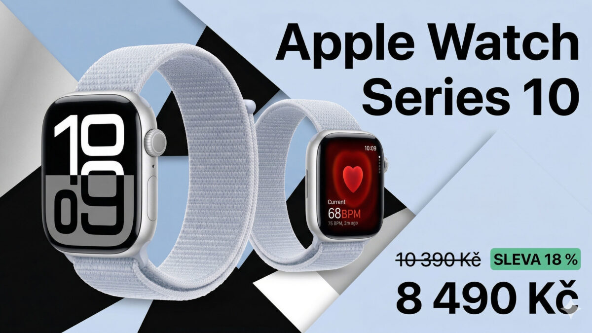 Apple Watch Series 10 stojí v akci jen 8490 Kč. Umí telefonovat, platit a přivolat pomoc v případě pádu
