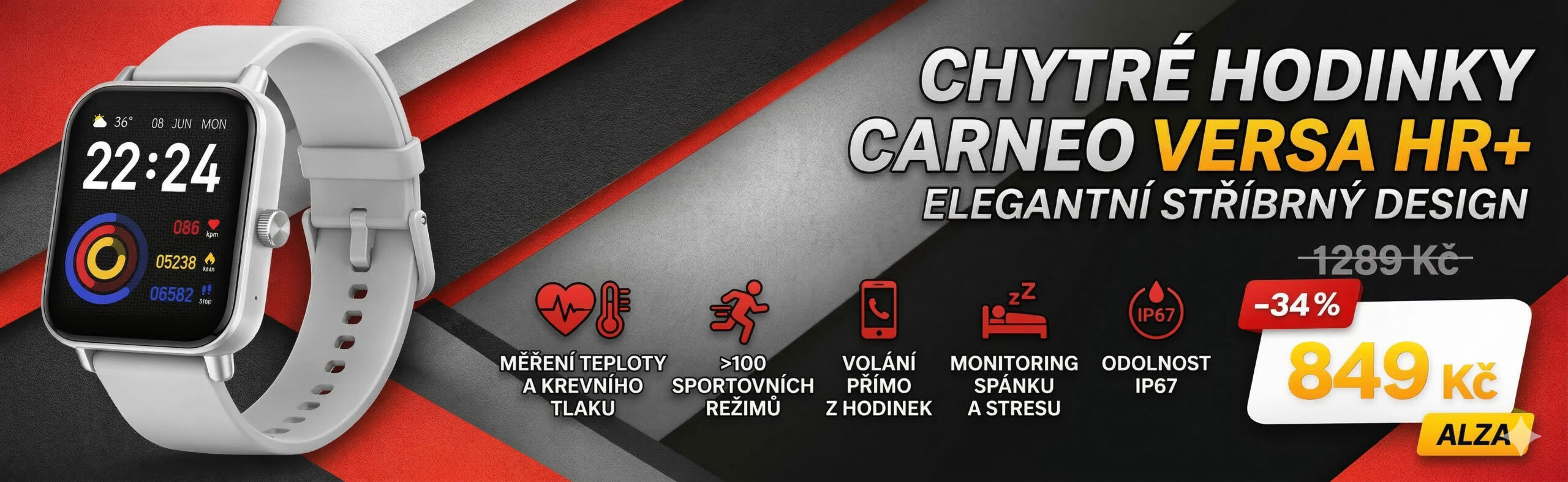 Chytré hodinky Carneo Versa HR+