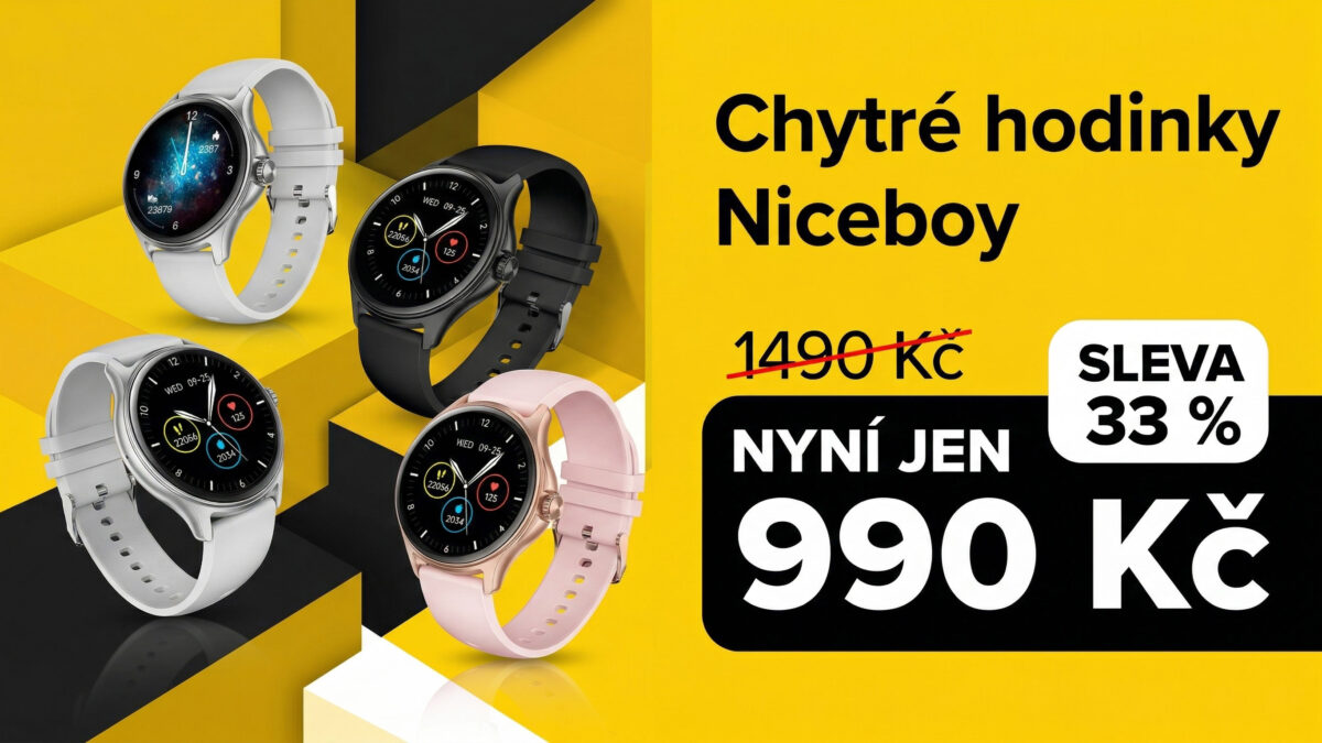 Chytré hodinky Niceboy WATCH Pixel 2 za 990 Kč zvládnou volání, sport i sledování zdraví
