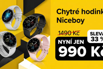 Chytré hodinky Niceboy WATCH Pixel 2 za 990 Kč zvládnou volání, sport i sledování zdraví