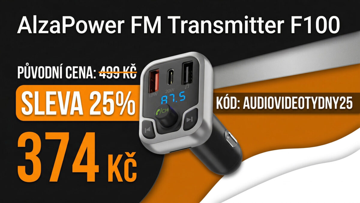 FM Transmitter od Alzy je s kupónem levnější o 25 %. Přehrávejte hudbu z mobilu přímo do autorádia!