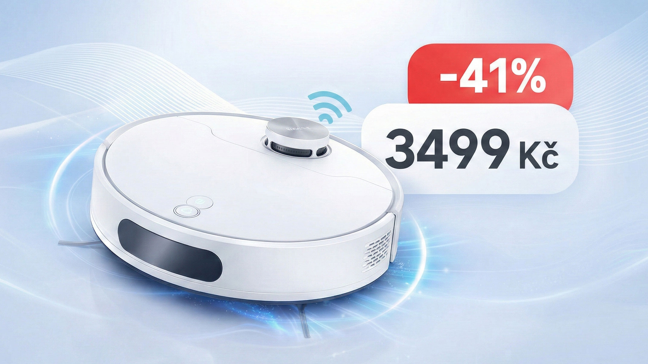 Nejlevnější robotický vysavač s LiDARem stojí 3499 Kč, umí vytírat