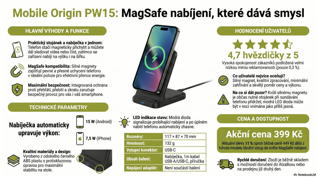 MagSafe nabíjení, které dává smysl