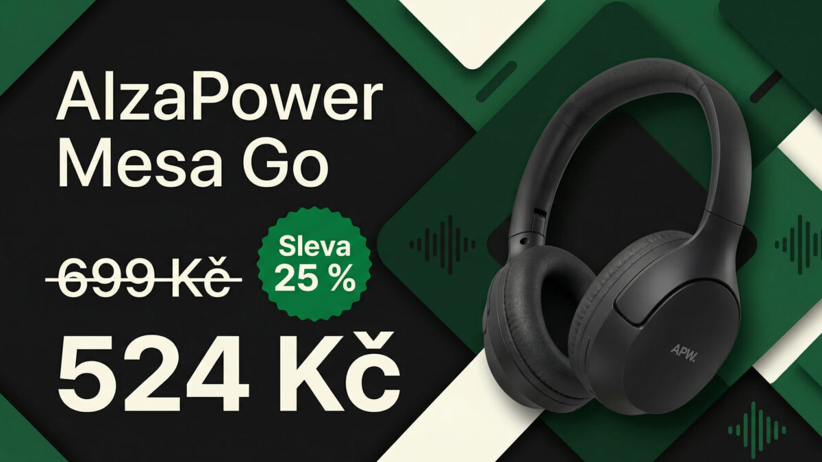 Bezdrátová sluchátka AlzaPower Mesa Go můžete mít s kódem o čtvrtinu levněji
