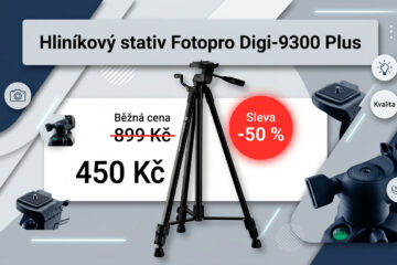 Dejte sbohem rozmazaným fotkám! Hliníkový stativ Fotopro stojí s kódem polovinu – jen 450 Kč
