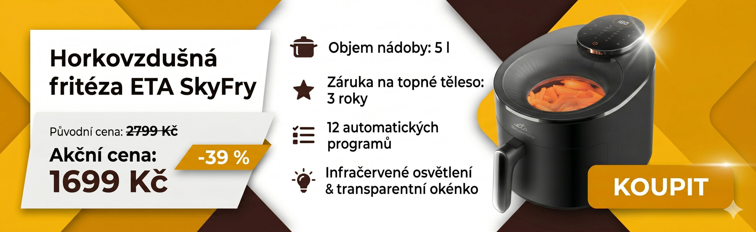 Horkovzdušná fritéza ETA SkyFry