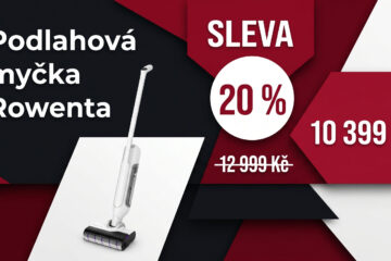 Podlahová myčka Rowenta zlevnila o 20 %. Umí vytírat i vysávat a nepotřebuje kabel