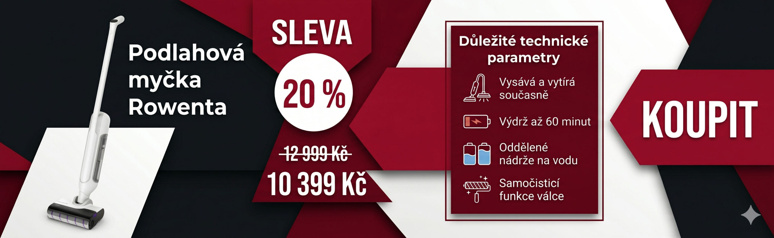 Podlahová myčka Rowenta
