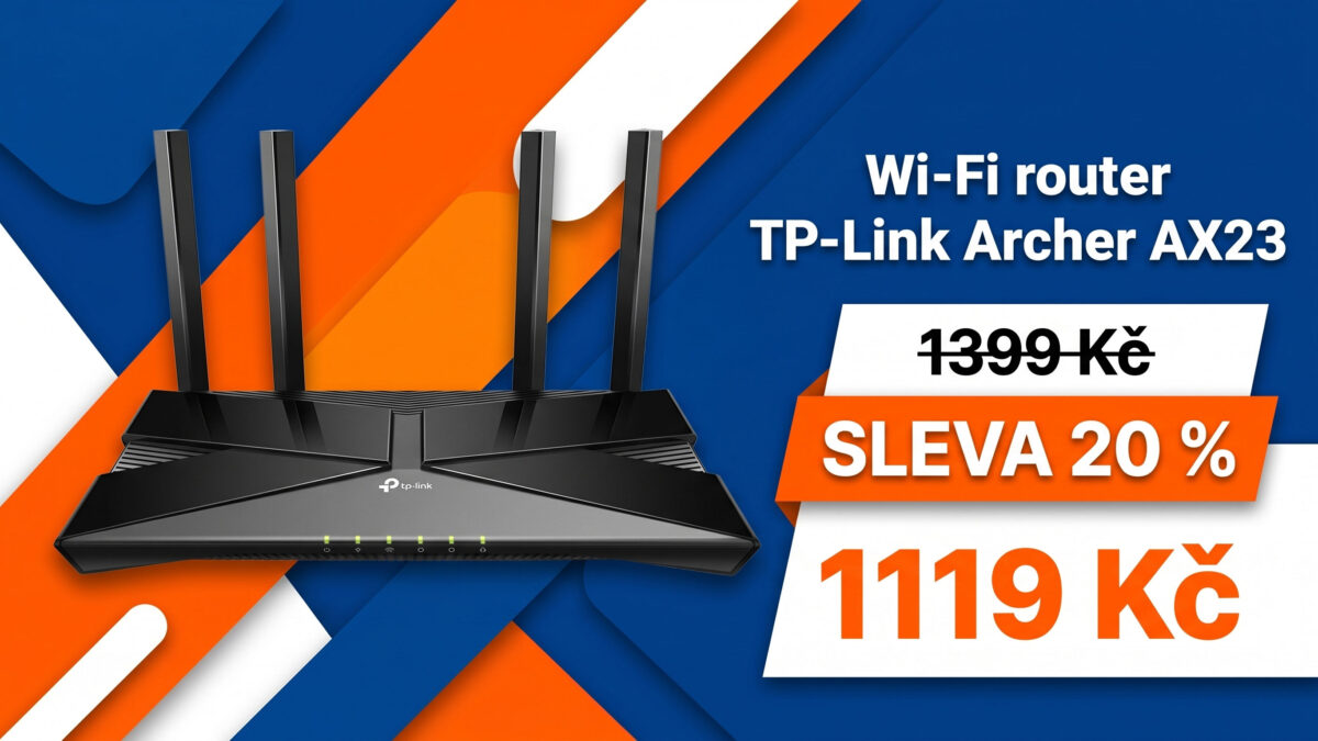 Zrychlete si konečně domácí Wi-Fi! Router TP-Link Archer AX23 je s kódem o 20 % levnější