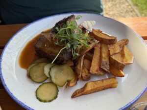 Hovězí brisket s domácími hranolky