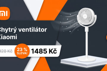 Chytrý ventilátor Xiaomi zlevnil pod 1500 Kč. Osvěží v horku a můžete ho ovládat z mobilu