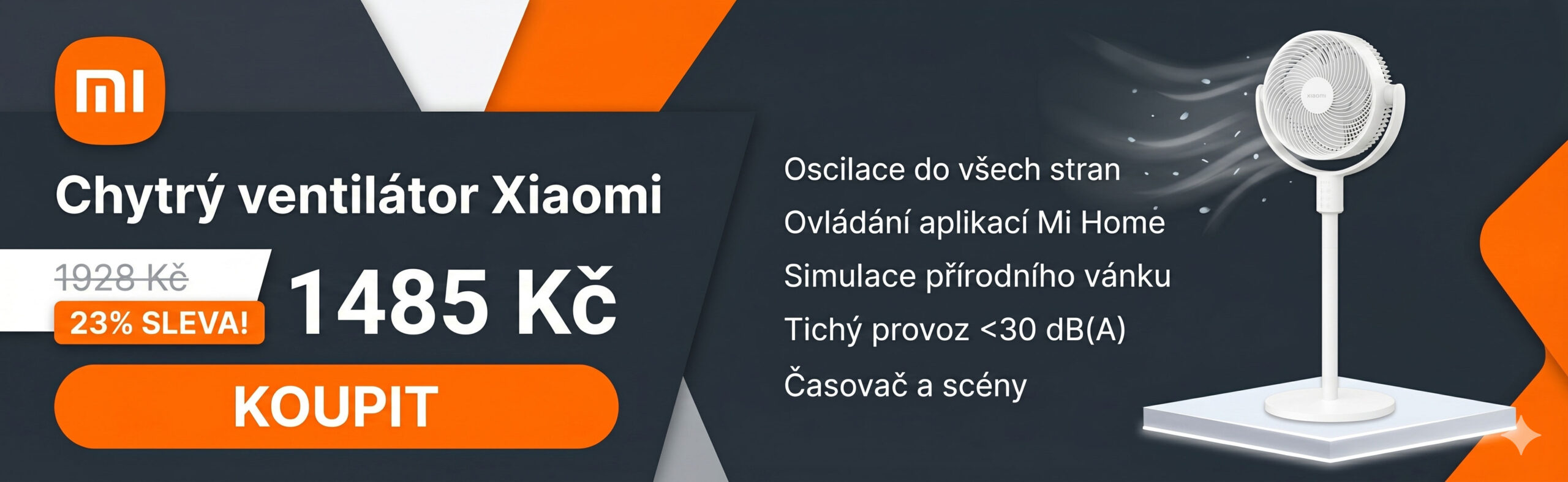 Chytrý ventilátor Xiaomi Chytrý ventilátor Xiaomi