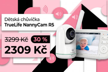 Dětská chůvička TrueLife NannyCam R5 zlevnila o 990 Kč. Ukáže teplotu a má dosah 300 metrů