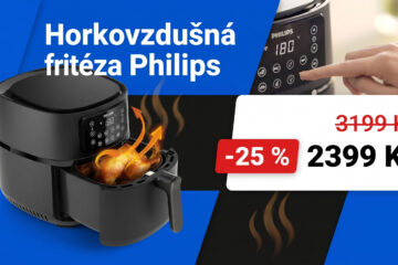 Horkovzdušná fritéza Philips zlevnila o 25 %. Za 2399 Kč nabídne 16 programů a ovládání z mobilu