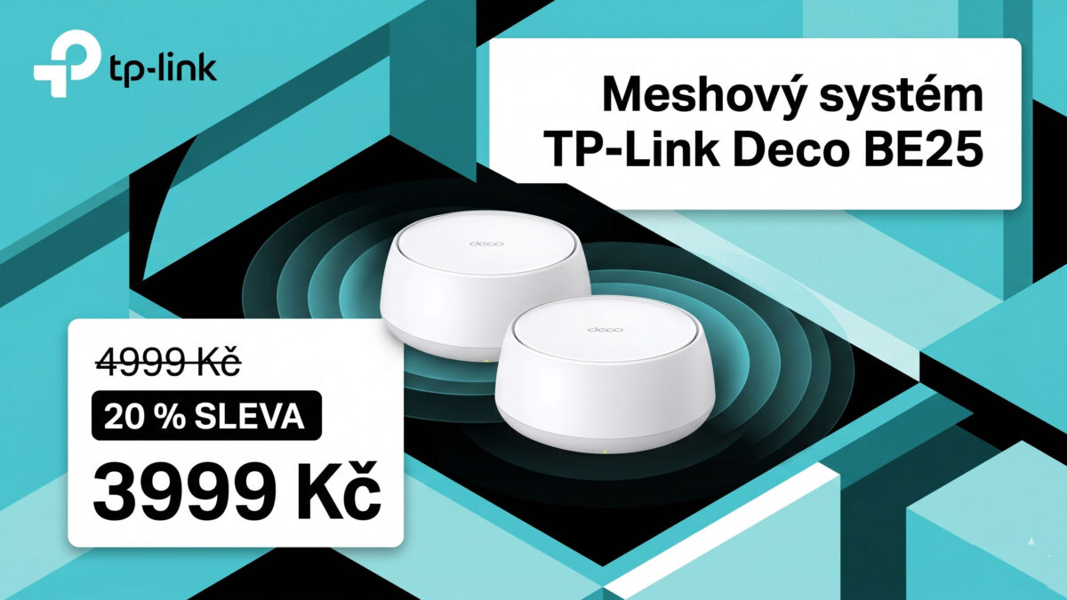 Meshový systém TP-Link Deco BE25 zlevnil o 1000 Kč. Nabídne Wi-Fi 7 a pokryje větší domácnosti