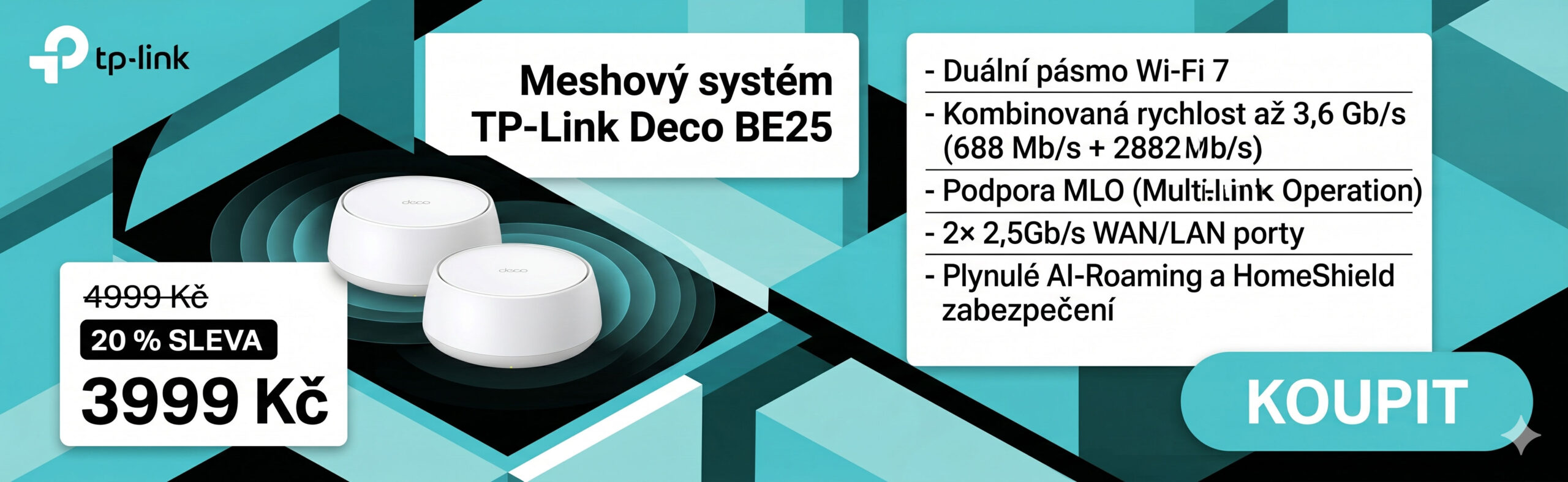 Meshový systém TP-Link Deco BE25