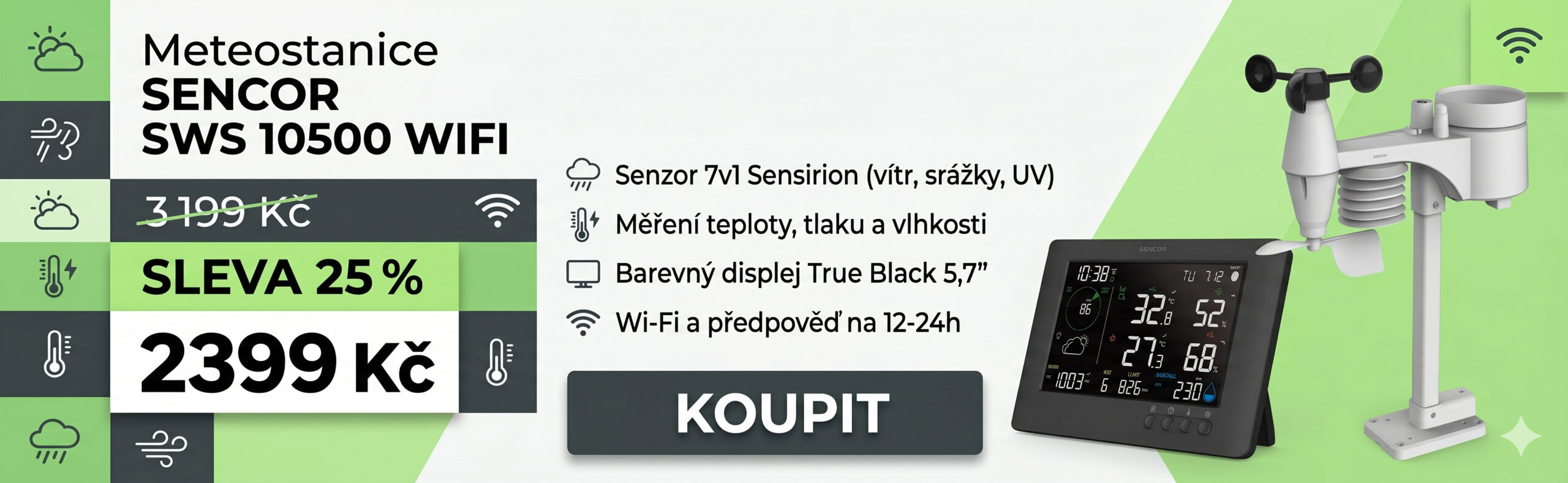 Meteostanice SENCOR SWS 10500 WIFI