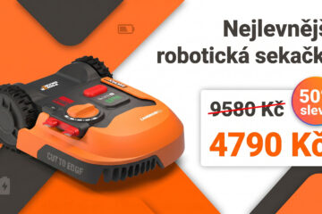 Nejlevnější robotická sekačka stojí po 50% slevě jen 4790 Kč. Poseká trávník s plochou až 250 m²