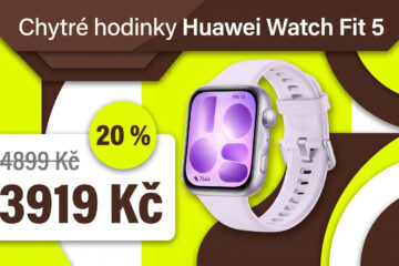 Nové chytré hodinky Huawei Watch Fit 5 jsou zlevněné o 20 %! Lze s nimi platit a na jedno nabití vydrží 10 dní