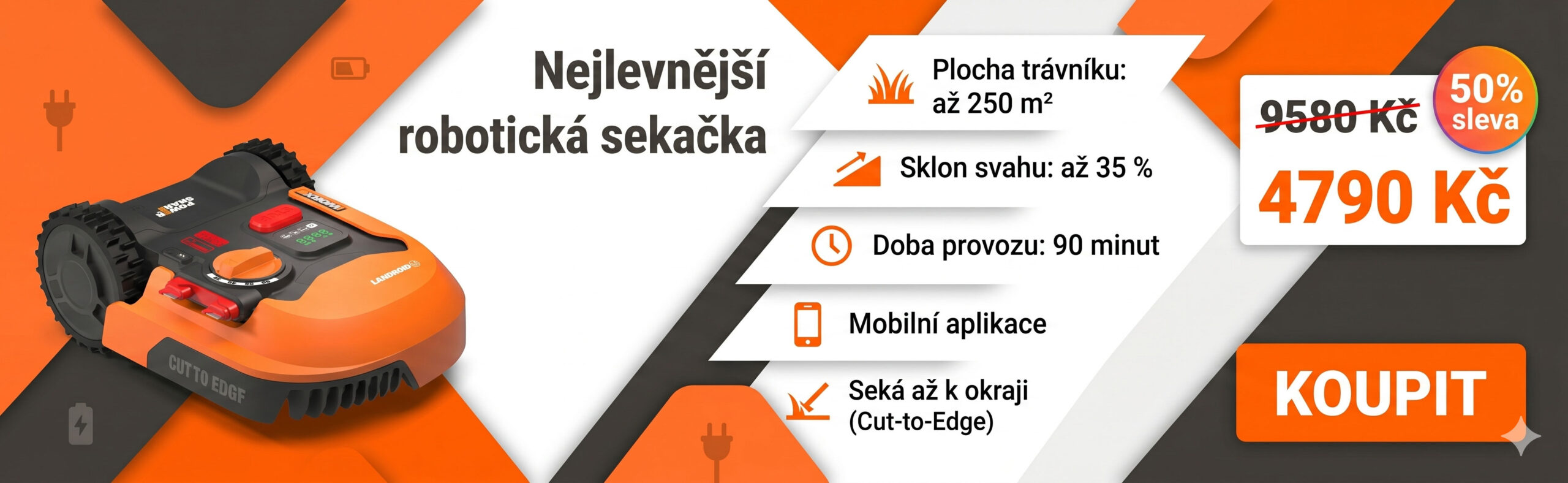 Nejlevnější robotická sekačka