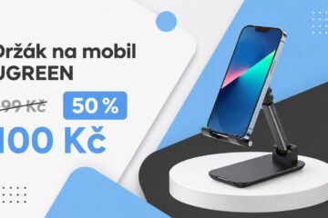 Šikovný držák na mobil UGREEN zlevnil na polovinu. Za 100 Kč nabídne stabilitu i skladnost