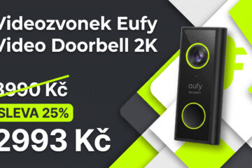 Videozvonek Eufy Video Doorbell 2K je v akci o 25 % levnější. Návštěvníky uvidíte v rozlišení 2K