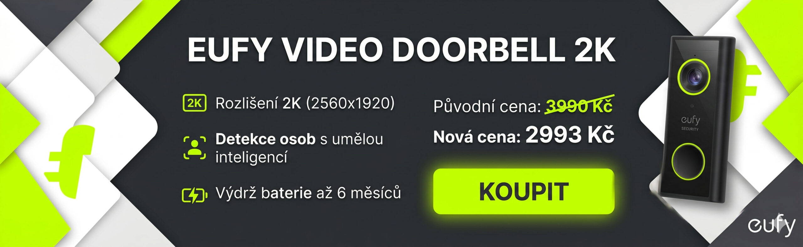 Videozvonek Eufy Video Doorbell 2K Videozvonek Eufy Video Doorbell 2K