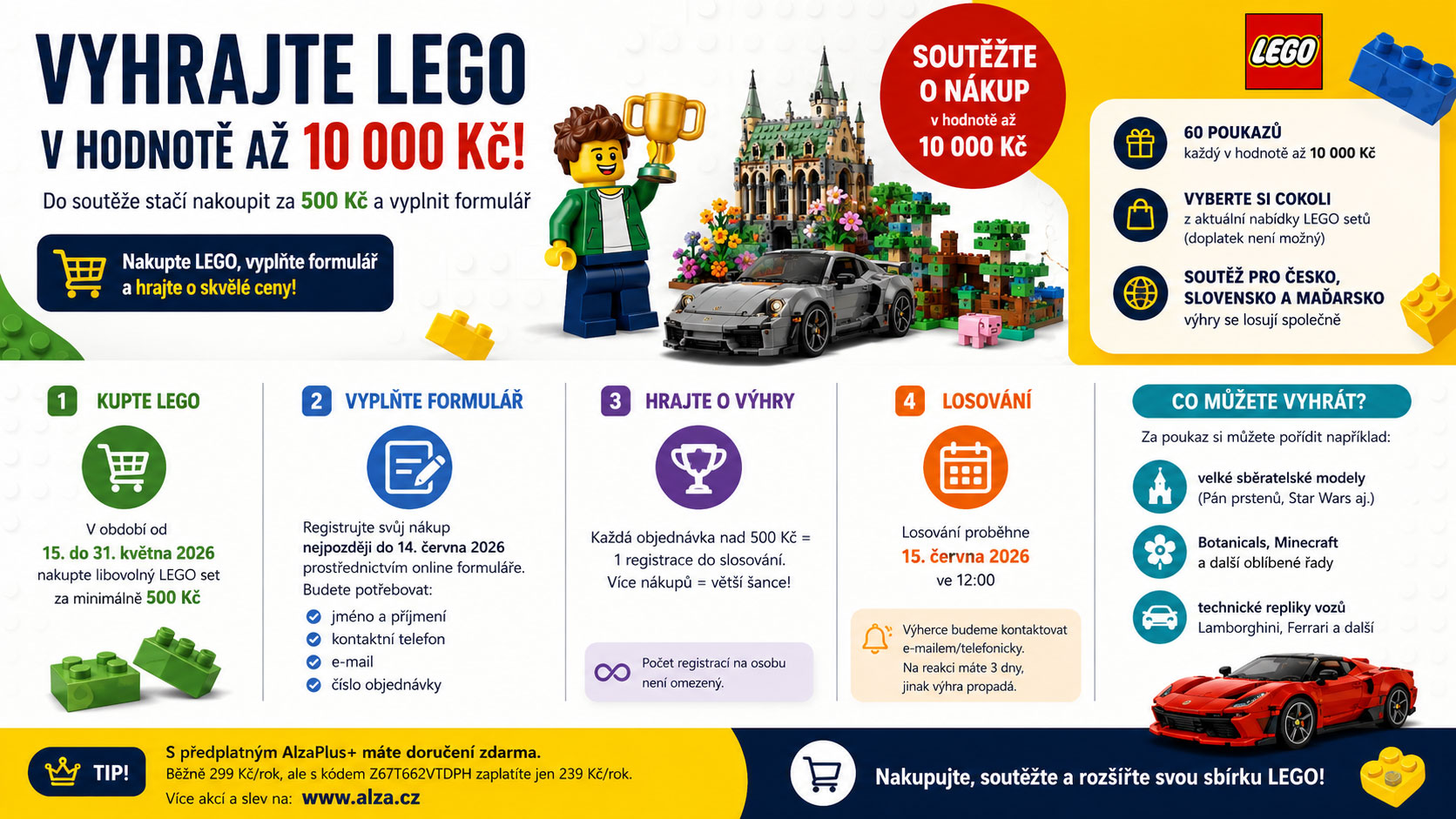 Vyhrajte LEGO v hodnotě až 10 000 Kč!