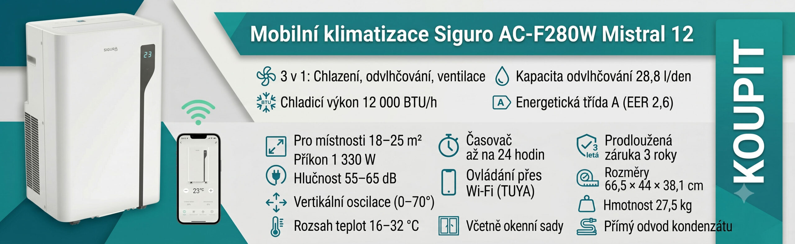 Mobilní klimatizace Mistral