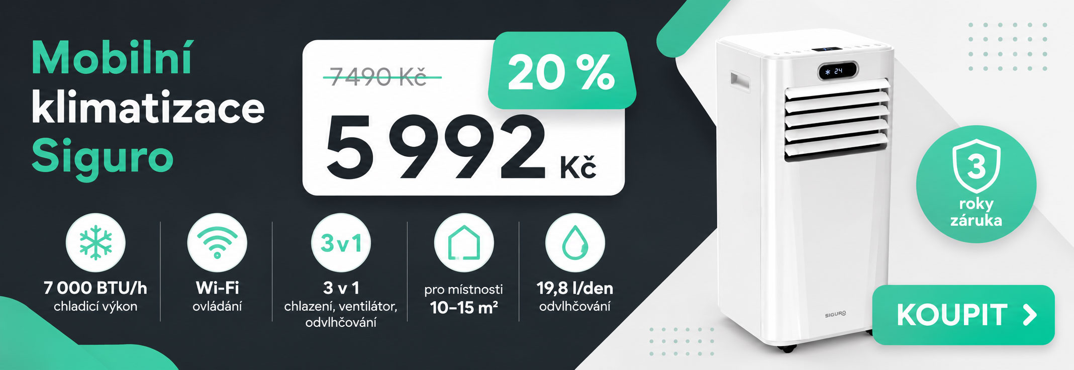Mobilní klimatizace Siguro