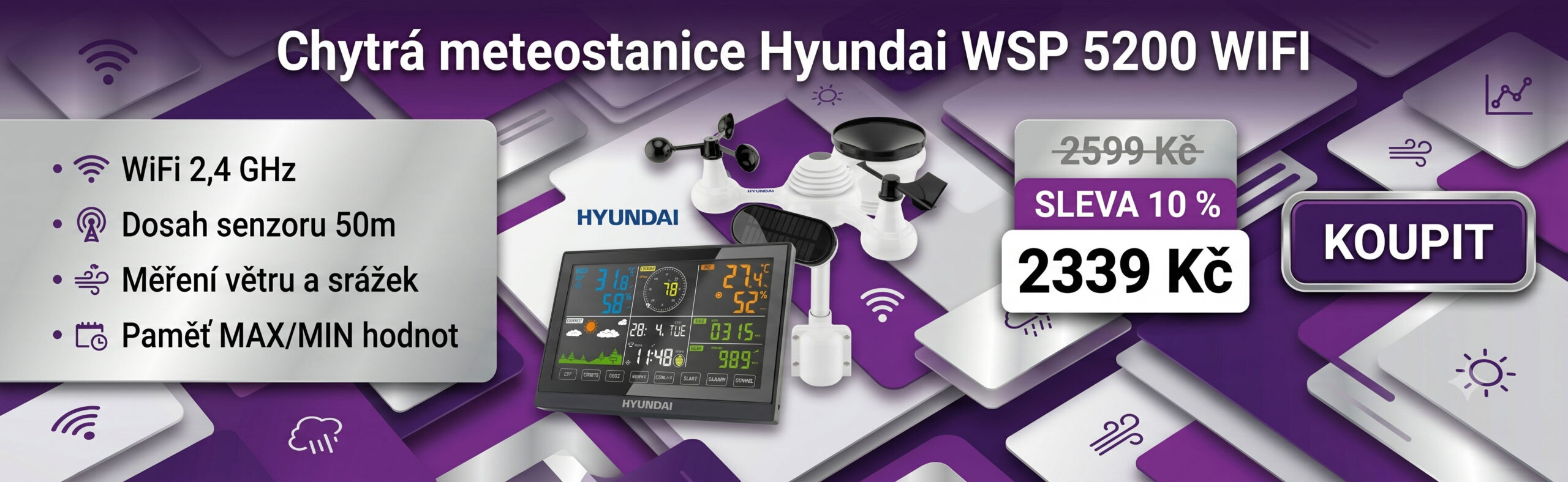 Chytrá meteostanice Hyundai