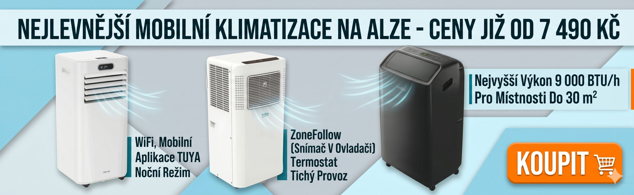 Nejlevnější mobilní klimatizace