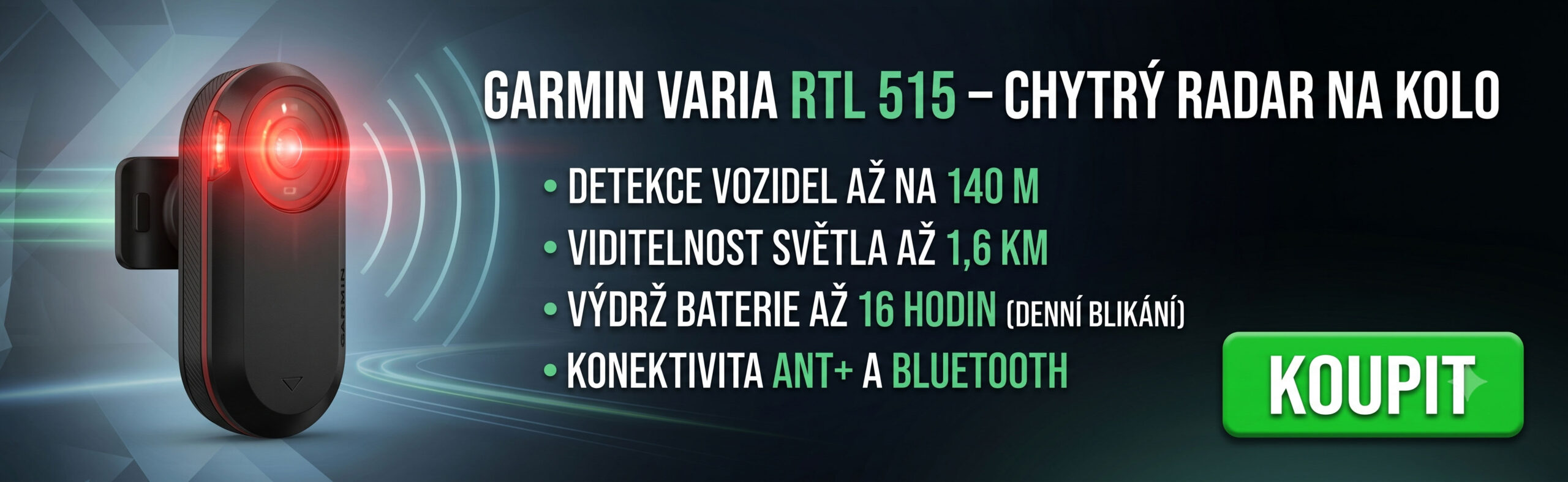 Radar na kolo Garmin Varia RTL 515