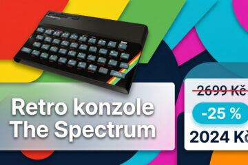 Retro konzole The Spectrum obsahuje 48 her. Teď je v akci o 25 % levnější a stojí jen 2024 Kč