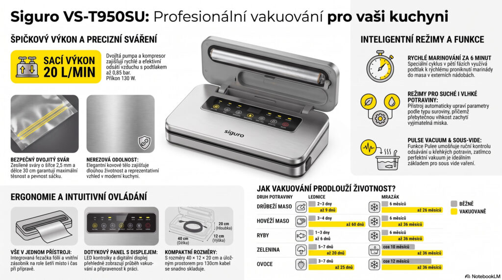 Profesionální vakuovačka pro vaši kuchyni