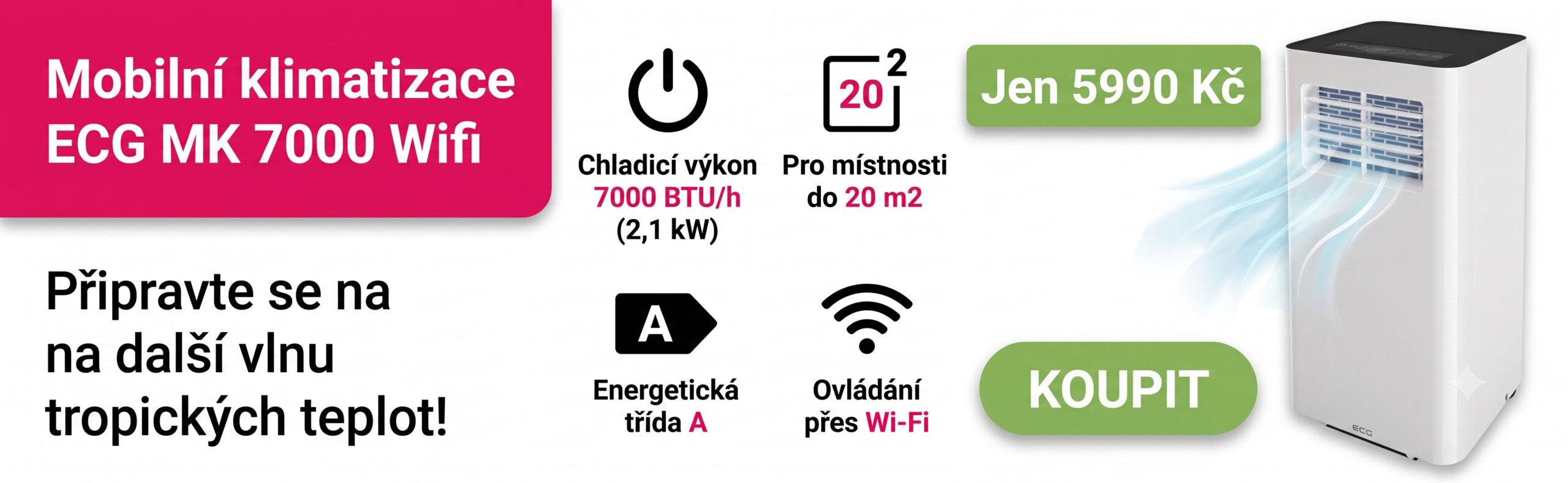 Mobilní klimatizace ECG
