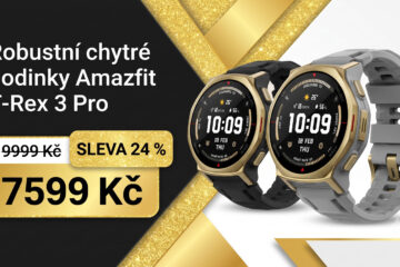 Robustní chytré hodinky Amazfit T-Rex 3 Pro zlevnily o 24 %. Nabídnou GPS, výdrž až 17 dní i placení