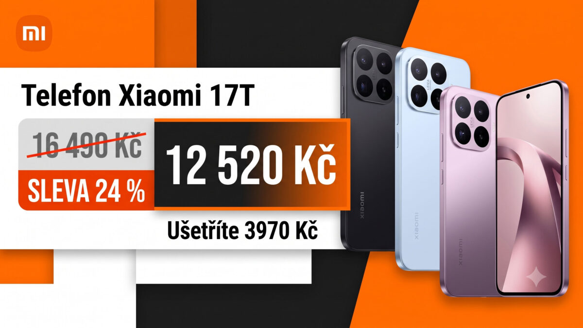 Telefon Xiaomi 17T zlevnil o 24 %. Ušetříte 3970 Kč a získáte skvělé fotoaparáty i výbornou výdrž