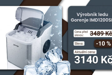 Výrobník ledu Gorenje je na Alze v akci. Se slevou 10 % za něj zaplatíte jen 3140 Kč