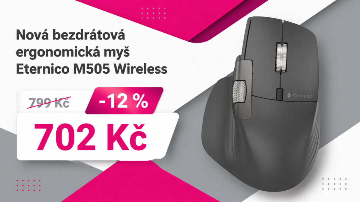 Nová ergonomická myš od Alzy je skoro k nerozeznání od Logitech MX Master. Stojí ale jen 702 Kč