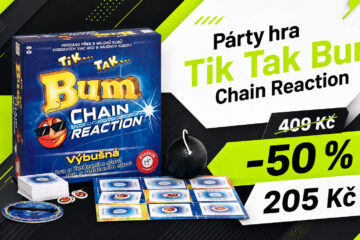 Párty hra Tik Tak Bum Chain Reaction zlevnila o 50 %. Za 205 Kč se u ní budete dobře bavit