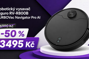 Šikovný robotický vysavač Siguro zlevnil na polovinu. Za 3495 Kč nabídne vysoký výkon i vytírání