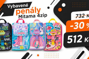 Škola se blíží a Alza nabízí vybavené penály Mitama se slevou 30 %. Místo 732 Kč stojí jen 512 Kč