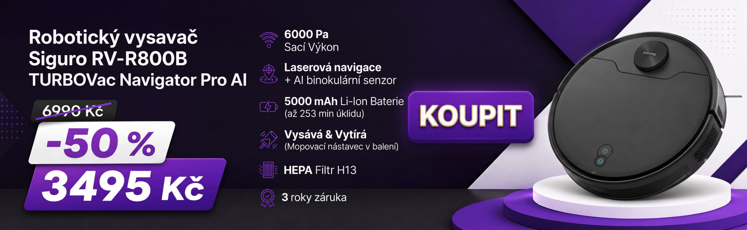 Robotický vysavač Siguro