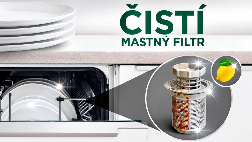 Čistí mastný filtr myčky