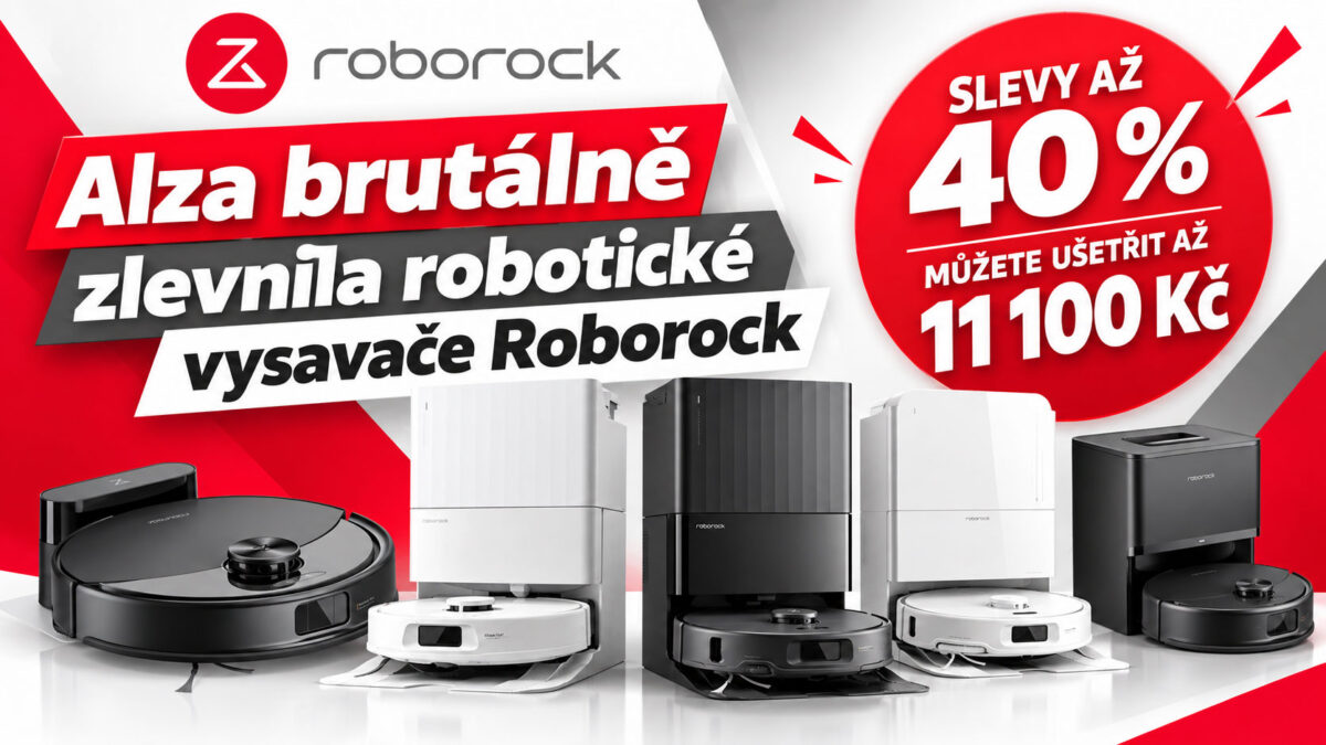 Alza brutálně zlevnila robotické vysavače Roborock. Ušetřit můžete až 11 100 Kč